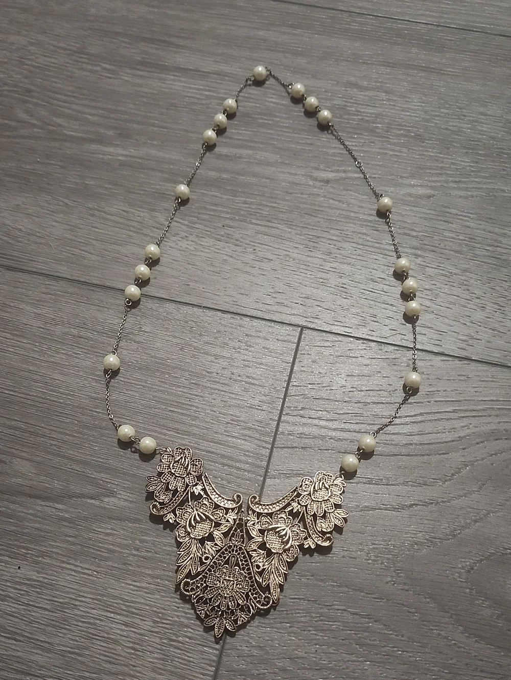 Handcrafted Enchanted Pearl Garden Necklace